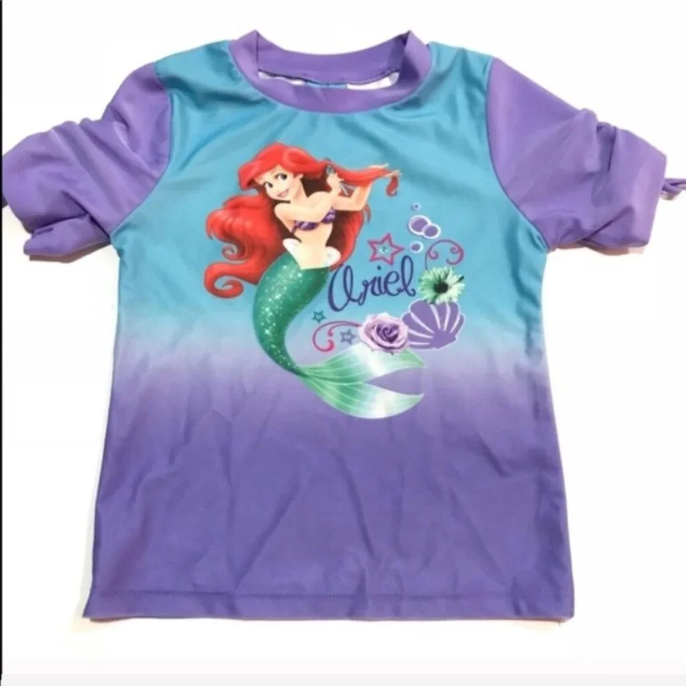 Disney Little Mermaid Ariel  rashguard swim shirt